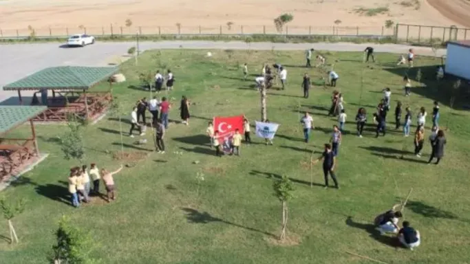 MATSO Turizm Fakültesi bahçesi ağaçlandırıldı